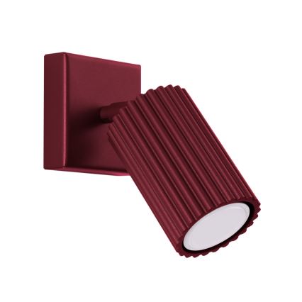 Brilagi - LED sienas virziena gaismeklis CRESTO 1xGU10/10W/230V burgundijas sarkans