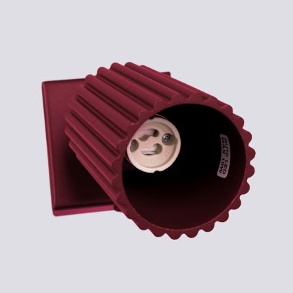 Brilagi - LED sienas virziena gaismeklis CRESTO 1xGU10/10W/230V burgundijas sarkans