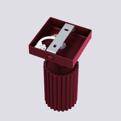 Brilagi - LED sienas virziena gaismeklis CRESTO 1xGU10/10W/230V burgundijas sarkans