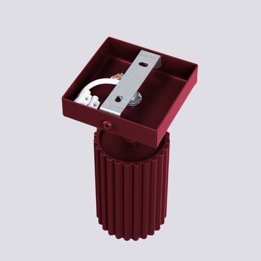 Brilagi - LED sienas virziena gaismeklis CRESTO 1xGU10/10W/230V burgundijas sarkans