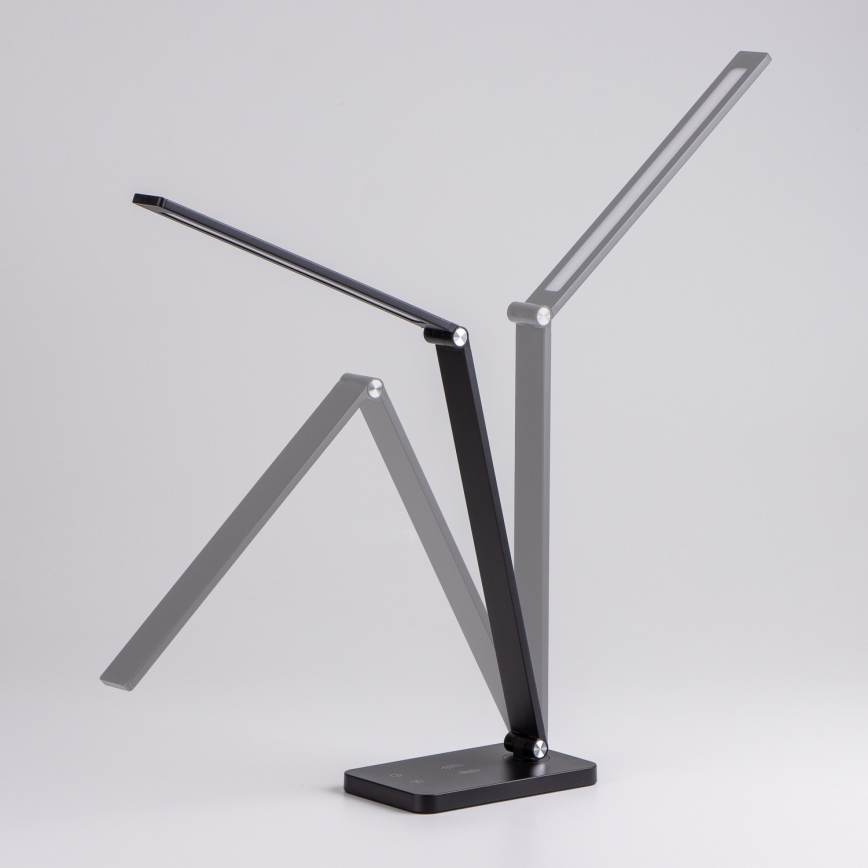 BRILAGI - dimmējama skārienjūtīga LED galda lampa ar QI bezvadu uzlādi MODO CHARGE LED/7W/5V 3000/4000/6000K melna