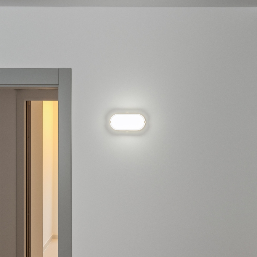 Brilagi - LED Smagas slodzes griestu gaismeklis SIMA LED/12W/230V IP65 balts