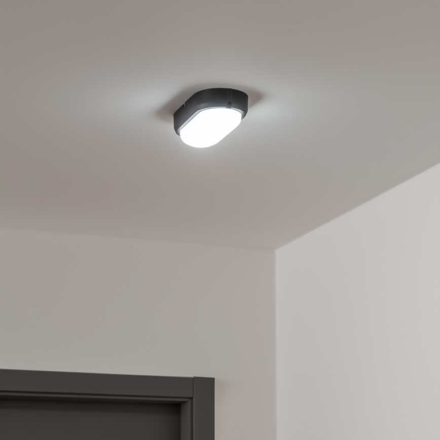 Brilagi - LED Smagas slodzes griestu gaismeklis SIMA LED/12W/230V IP65 melns