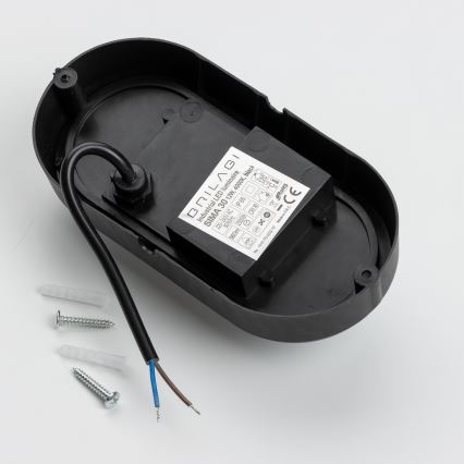 Brilagi - LED Smagas slodzes griestu gaismeklis SIMA LED/12W/230V IP65 melns
