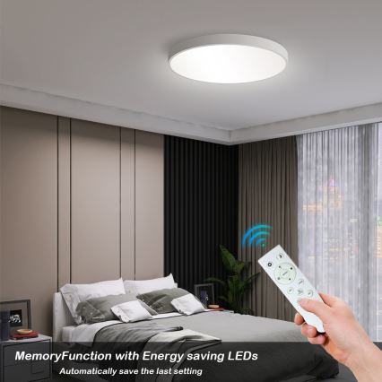 Brilagi - LED aptumšojams griestu gaismeklis POOL SMART LED/60W/230V 50 cm 3000-6000K Wi-Fi Tuya + tālvadība, balts