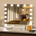 BRILAGI - LED spilgtuma regulējams grima spogulis HOLLYWOOD LED/15W/230V CCT + USB balts