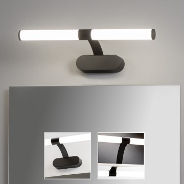 Brilagi - LED spoguļa apgaismojums vannas istabai 2 vienā TUBEO LED/6W/230V 40 cm IP44 melns