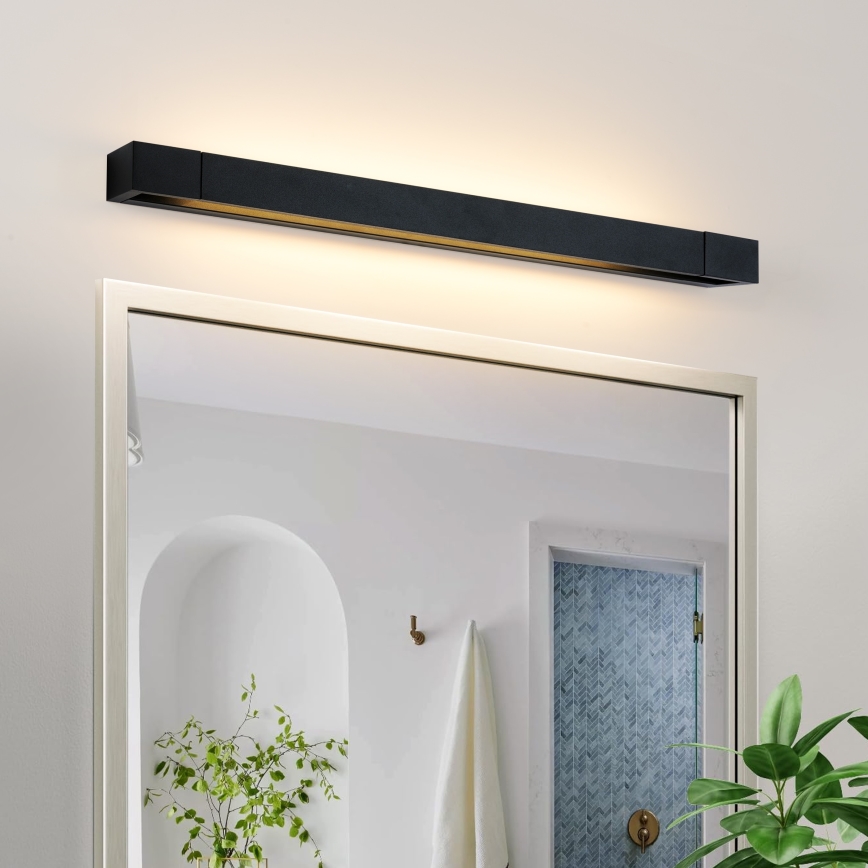 Brilagi - LED spoguļa apgaismojums vannas istabai AQUA LINE LED/18W/230V 60 cm IP44 melns CRI 90
