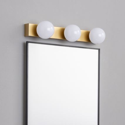 Brilagi - LED spoguļa apgaismojums vannas istabai HOLLYWOOD 3xLED/3W/230V 39 cm IP44 zelta