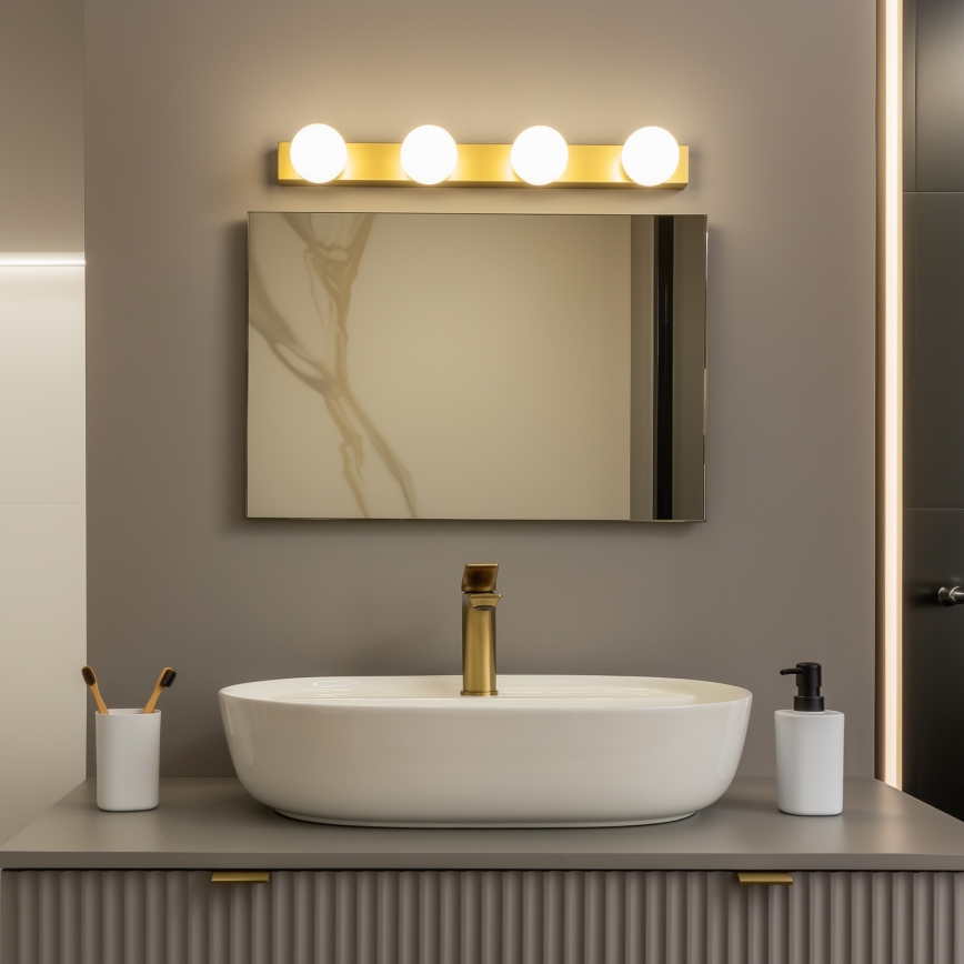 Brilagi - LED vannas istabas spoguļa apgaismojums HOLLYWOOD 4xLED/3W/230V 53 cm IP44 zelta