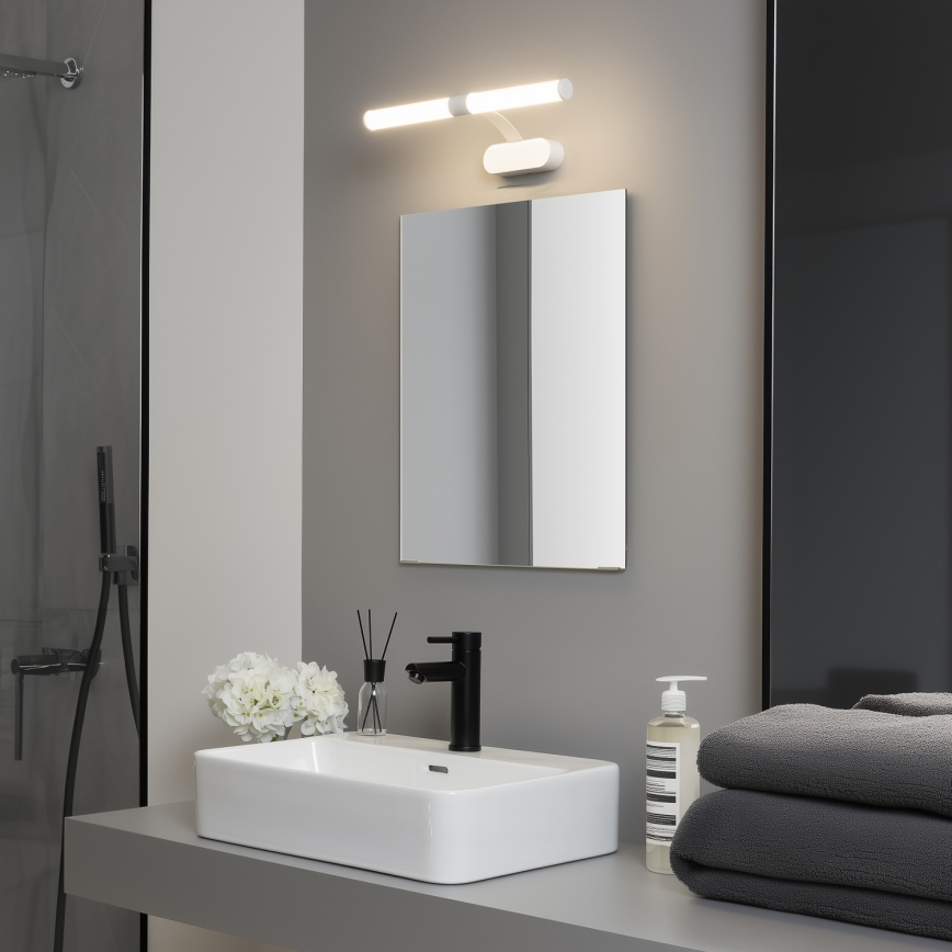 Brilagi - LED vannas istabas spoguļa apgaismojums 2 vienā TUBEO LED/6W/230V 40 cm IP44 balts