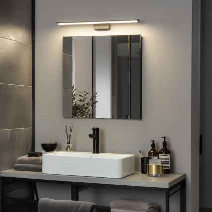 Brilagi - LED spoguļa apgaismojums vannas istabai 3-vienā VESTRA LED/12W/230V 60 cm IP44 melns