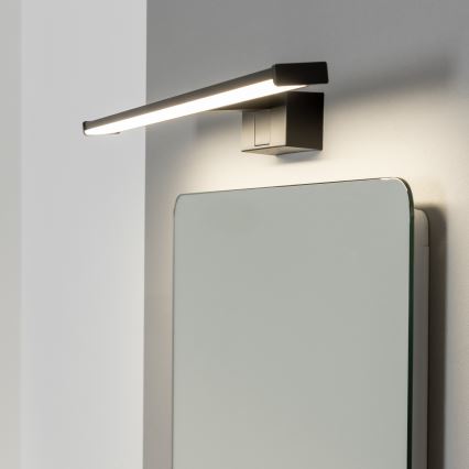 Brilagi - LED spoguļa apgaismojums vannas istabai 3-vienā VESTRA LED/12W/230V 60 cm IP44 melns