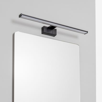 Brilagi - LED spoguļa apgaismojums vannas istabai 3-vienā VESTRA LED/12W/230V 60 cm IP44 melns