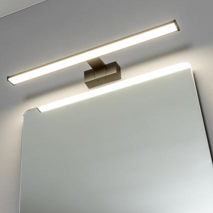 Brilagi - LED spoguļa apgaismojums vannas istabai 3-vienā VESTRA LED/12W/230V 60 cm IP44 melns