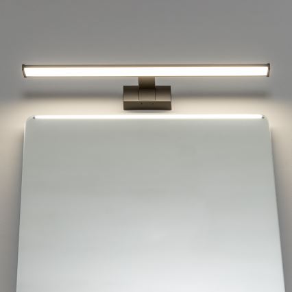 Brilagi - LED spoguļa apgaismojums vannas istabai 3-vienā VESTRA LED/12W/230V 60 cm IP44 melns