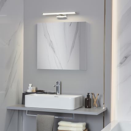 Brilagi - LED vannas istabas spoguļa apgaismojums 3 vienā VESTRA LED/8W/230V 40 cm IP44 spīdīgs hroms