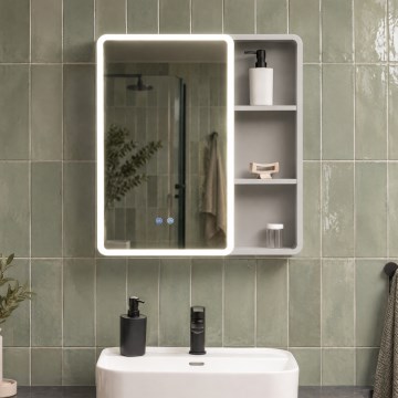 BRILAGI - LED spoguļa skapītis vannas istabai ar apgaismojumu NOTO SINGLE 60x65 cm
