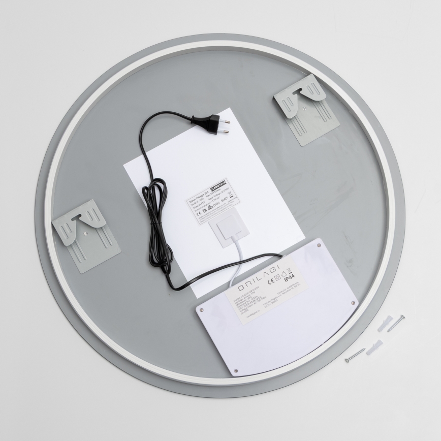 Brilagi - LED vannas istabas spogulis ar apsildi DEMI PRO LED/20W/230V Ø 60 cm IP44 CRI 90 dimējams + CCT