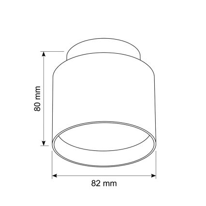 BRILAGI - LED spot gaismeklis BACKLIT 1xGX53/15W/230V + LED/3W Ø 8 cm zelta krāsā