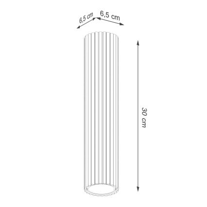 Brilagi - LED spot gaismeklis CRESTO 1xGU10/10W/230V 30 cm sarkans