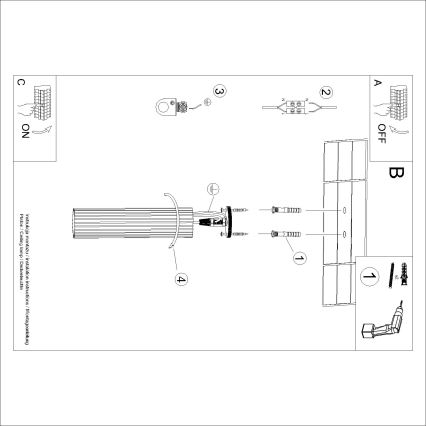 Brilagi - LED spot gaismeklis CRESTO 1xGU10/10W/230V 30 cm sarkans