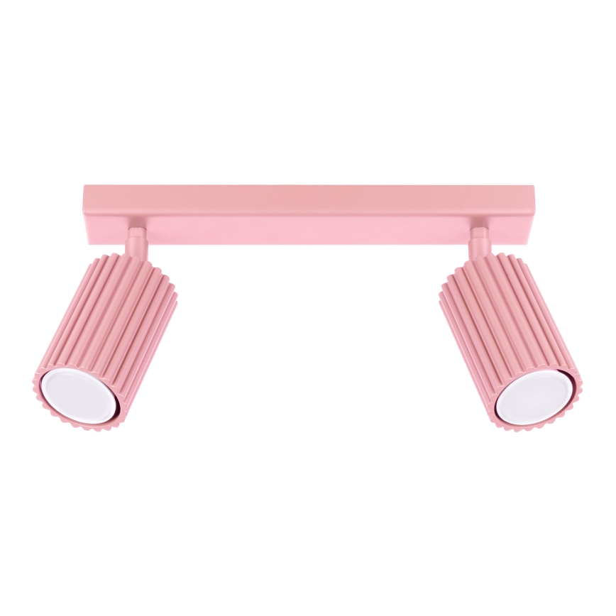 Brilagi - LED spot gaismeklis CRESTO 2xGU10/10W/230V rozā