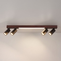 BRILAGI - LED spot gaismeklis SELE 4xGU10/30W/230V + LED/20W melns/ozola dekors
