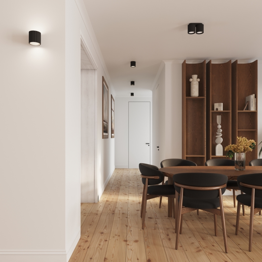 Brilagi - LED spot gaismeklis SFERA 1xGU10/10W/230V Ø 10 cm melns