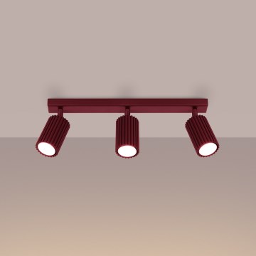 Brilagi - LED spota gaismeklis CRESTO 3xGU10/10W/230V burgundijas krāsa