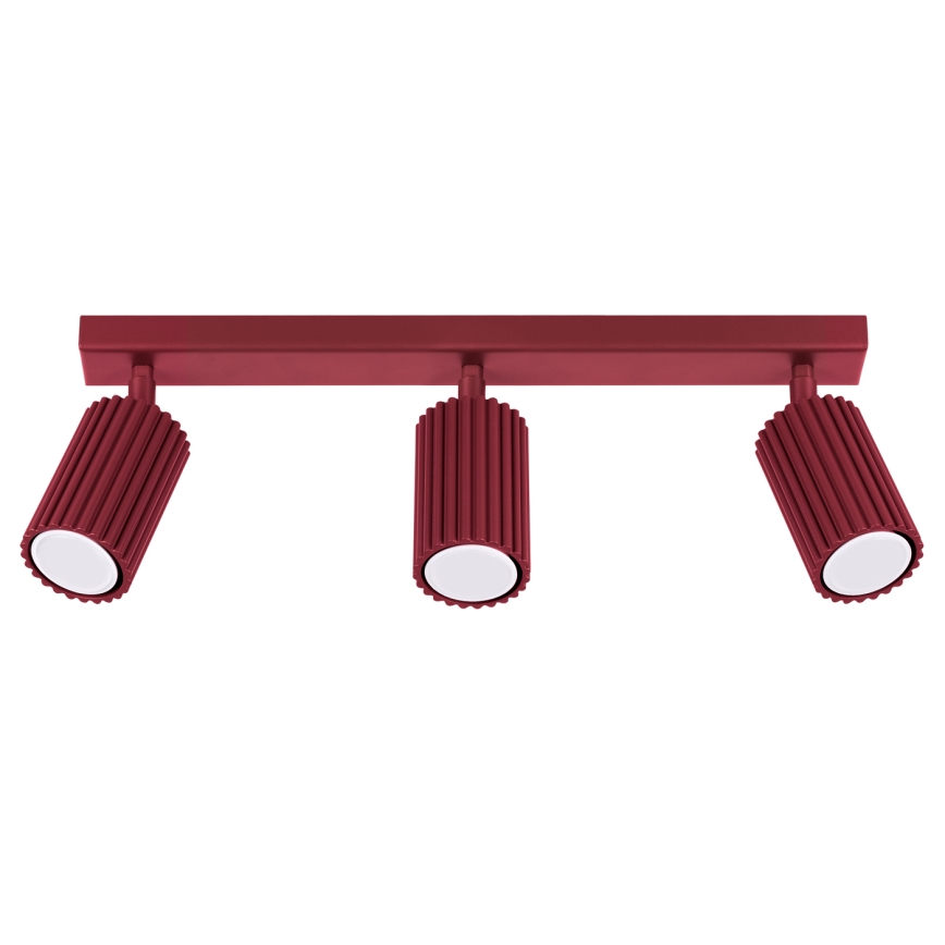 Brilagi - LED spota gaismeklis CRESTO 3xGU10/10W/230V burgundijas krāsa