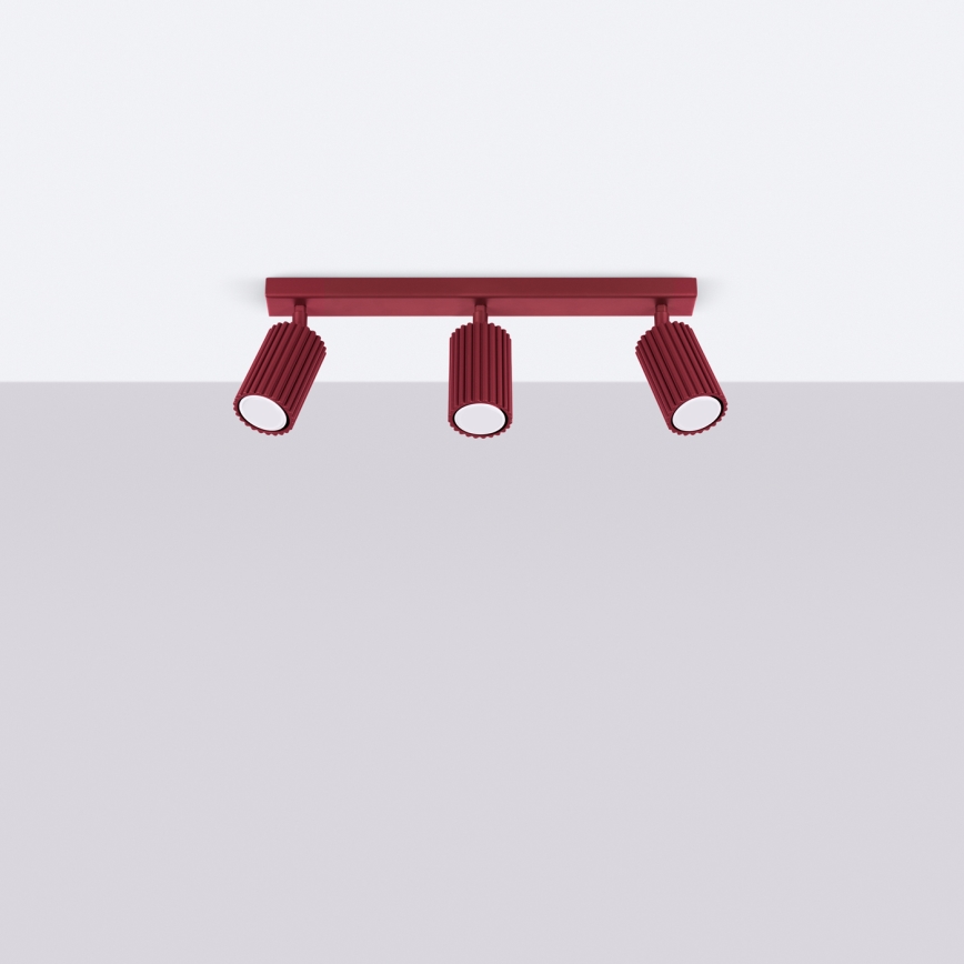 Brilagi - LED spota gaismeklis CRESTO 3xGU10/10W/230V burgundijas krāsa