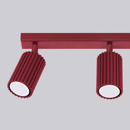 Brilagi - LED spota gaismeklis CRESTO 3xGU10/10W/230V burgundijas krāsa