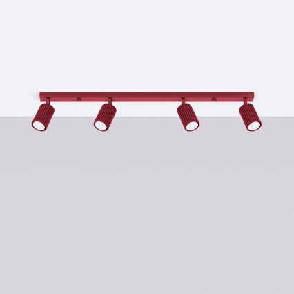 Brilagi - LED spota gaismeklis CRESTO 4xGU10/10W/230V burgundija