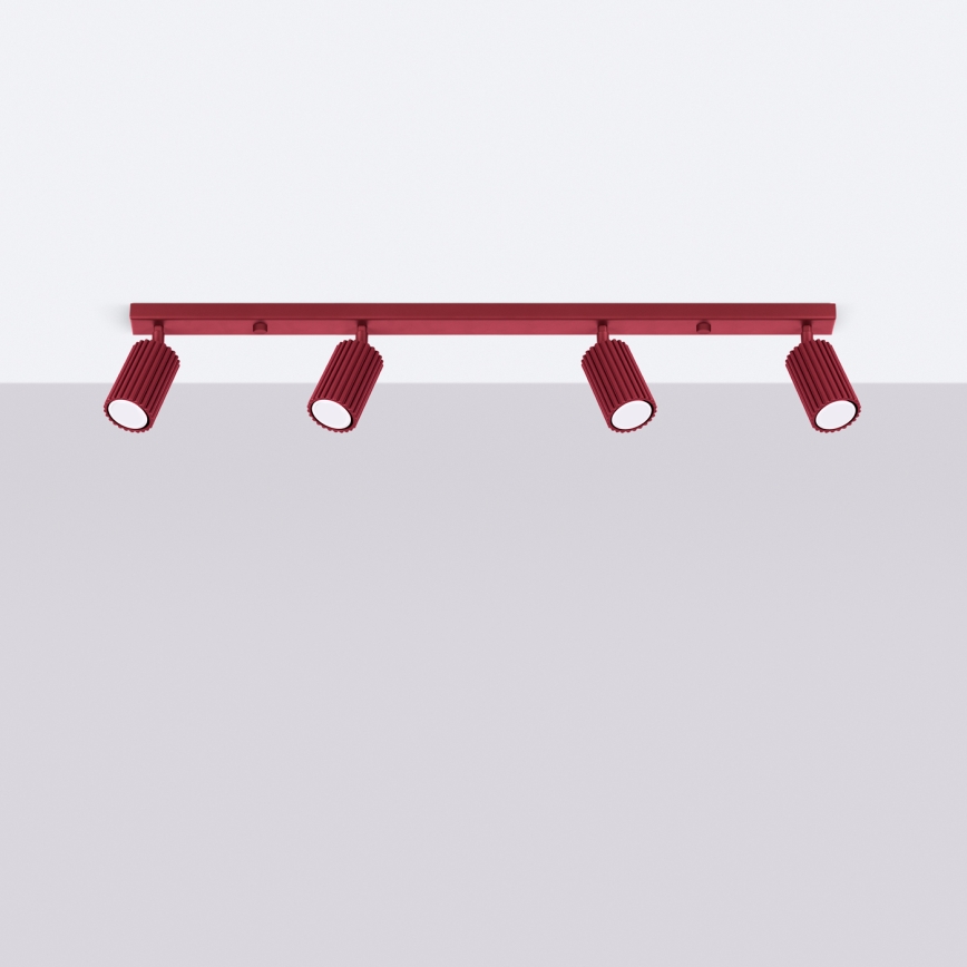 Brilagi - LED spota gaismeklis CRESTO 4xGU10/10W/230V burgundija