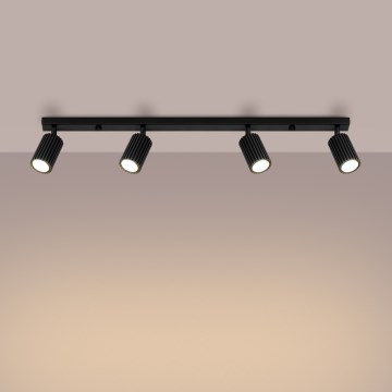 Brilagi - LED spota gaismeklis CRESTO 4xGU10/10W/230V melns