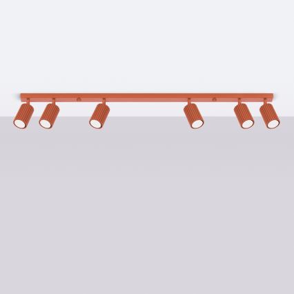 Brilagi - LED spota gaismeklis CRESTO 6xGU10/10W/230V sarkans