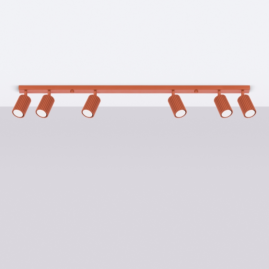 Brilagi - LED spota gaismeklis CRESTO 6xGU10/10W/230V sarkans