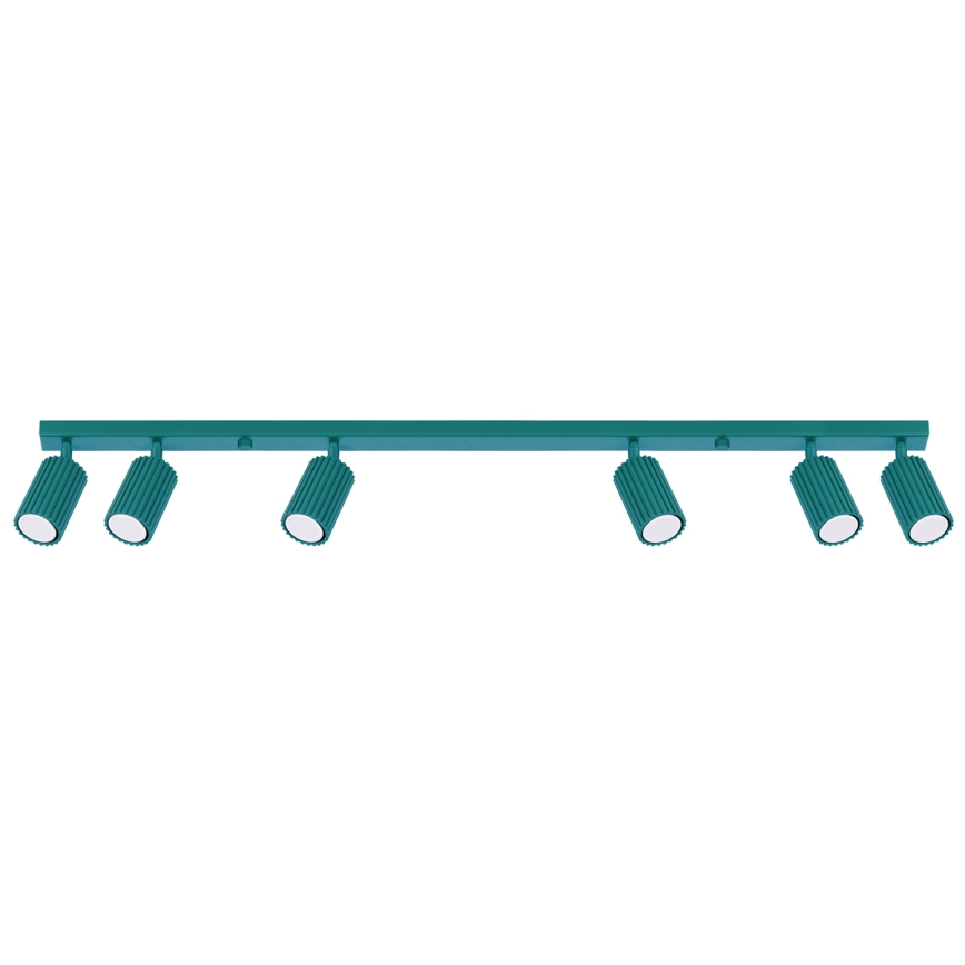 Brilagi - LED spota gaismeklis CRESTO 6xGU10/10W/230V tirkīzzils