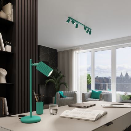 Brilagi - LED spota gaismeklis CRESTO 6xGU10/10W/230V tirkīzzils