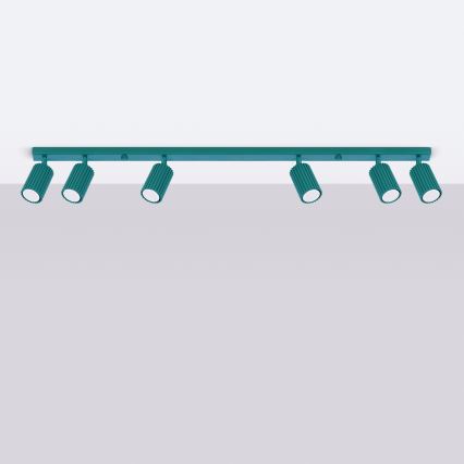 Brilagi - LED spota gaismeklis CRESTO 6xGU10/10W/230V tirkīzzils