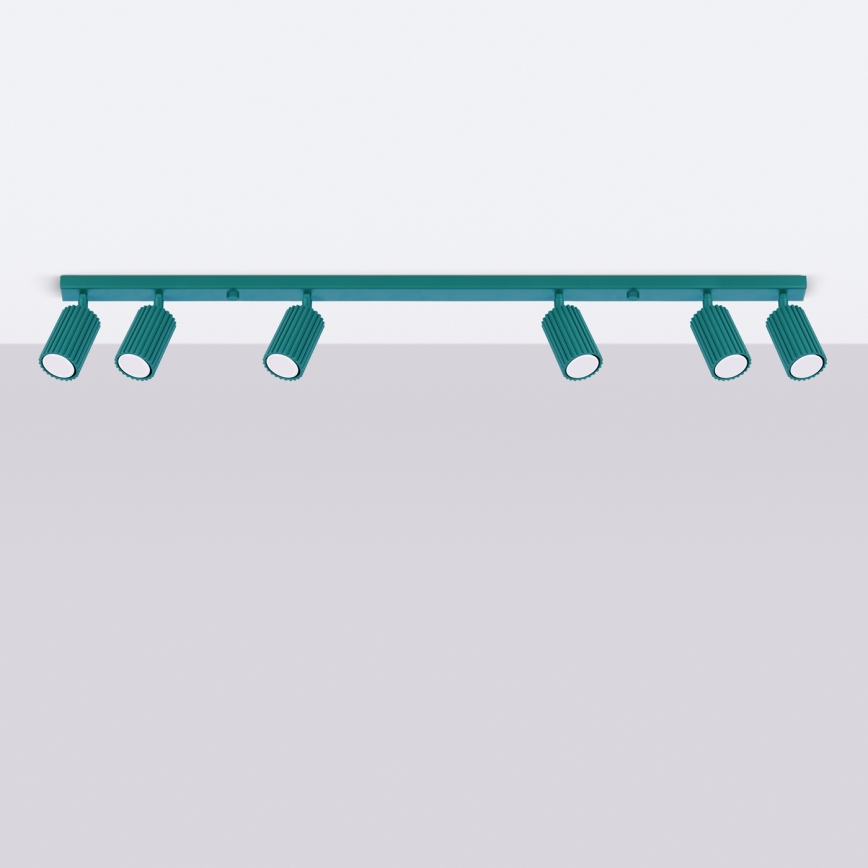 Brilagi - LED spota gaismeklis CRESTO 6xGU10/10W/230V tirkīzzils