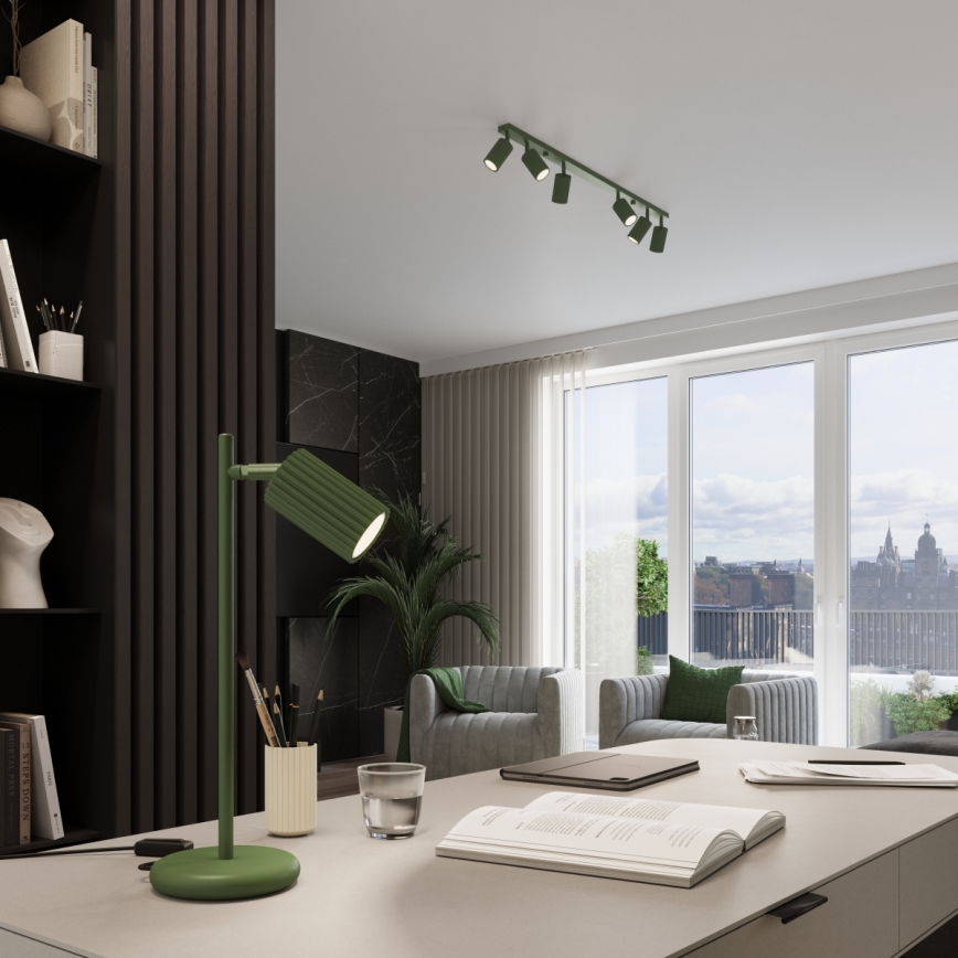 Brilagi - LED spota gaismeklis CRESTO 6xGU10/10W/230V zaļš