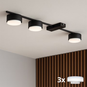 Brilagi - LED spota gaismeklis MONO 3xGX53/12W/230V melns