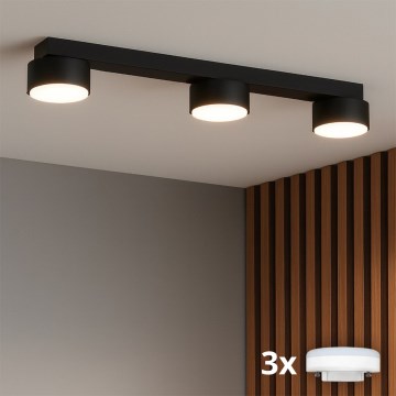 Brilagi - LED spota gaismeklis MONO 3xGX53/12W/230V melns