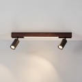 BRILAGI - LED spota gaismeklis SELE 2xGU10/30W/230V + LED/15W melns/ozola dekors