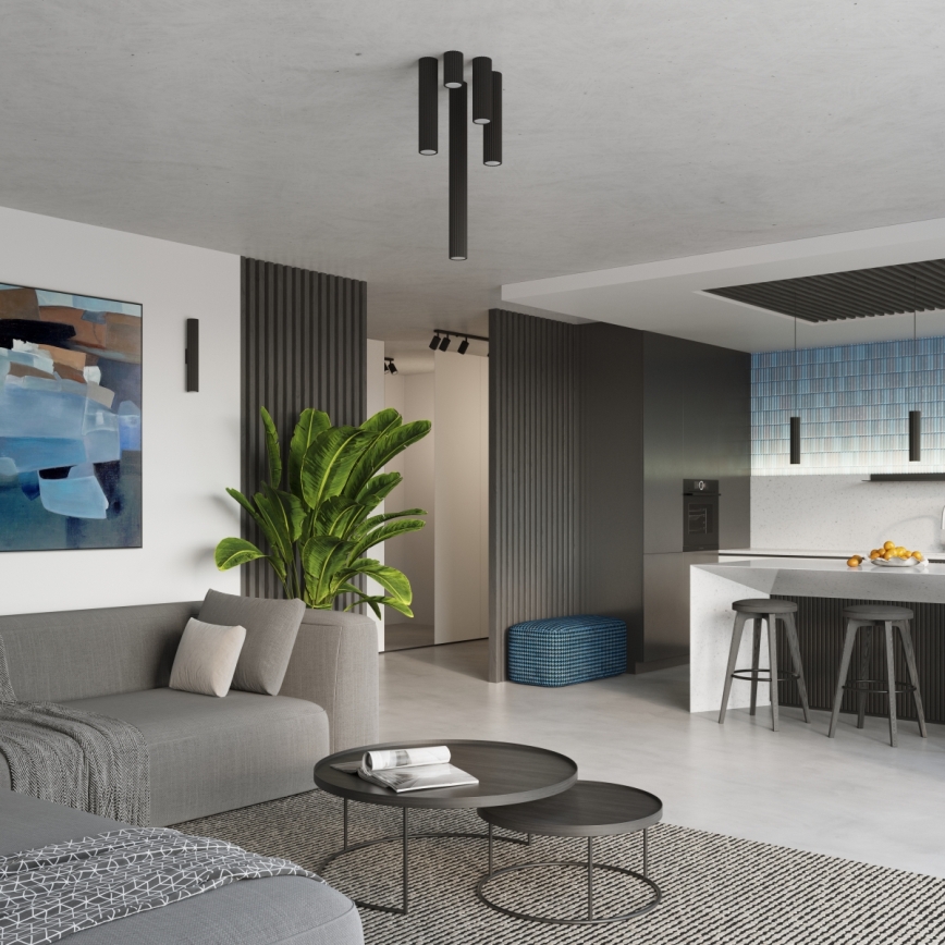 Brilagi - LED spotgaismeklis CRESTO 1xGU10/10W/230V 20 cm melns