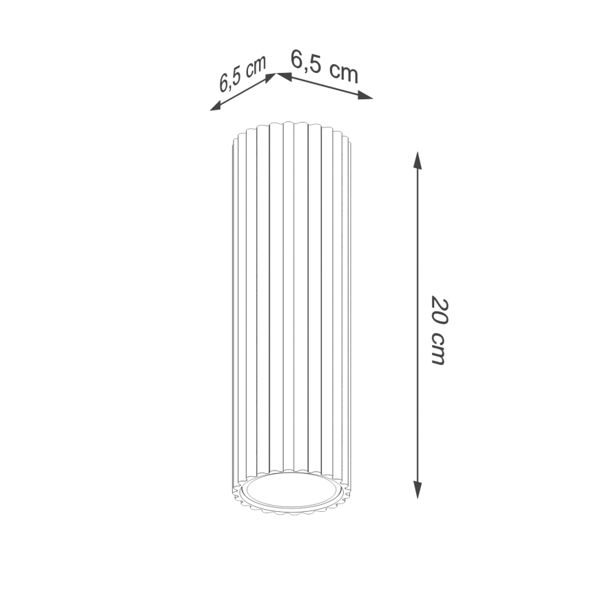 Brilagi - LED spotgaismeklis CRESTO 1xGU10/10W/230V 20 cm sarkans