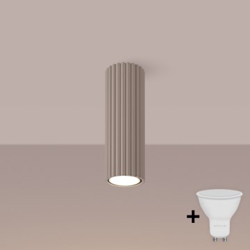 Brilagi - LED spotgaismeklis CRESTO 1xGU10/10W/230V 20 cm taupe