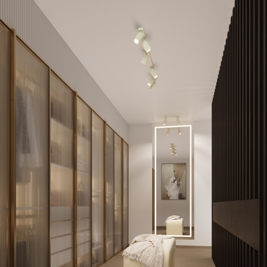 Brilagi - LED spotgaismeklis CRESTO 1xGU10/10W/230V 30 cm krēmkrāsains